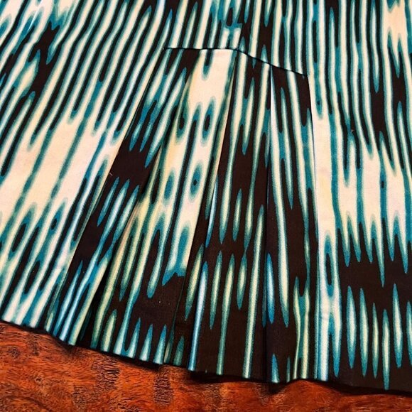 Worthington teal & white cotton skirt 12 - Picture 5 of 12